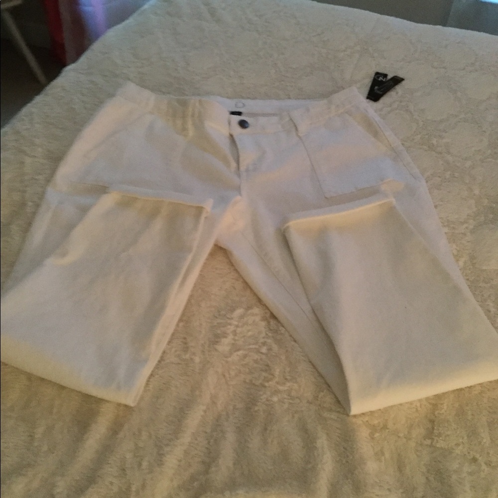 Plus size white jeans....